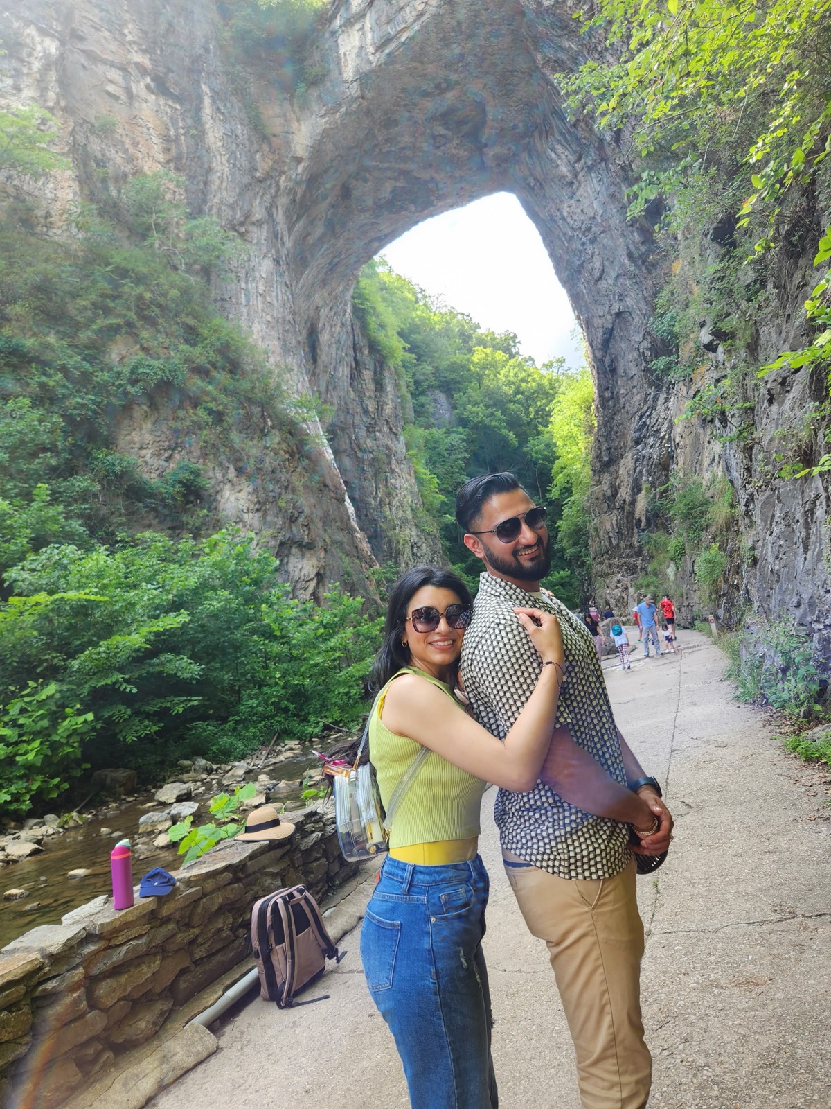 Jennifer and Samir at Natural Bridge